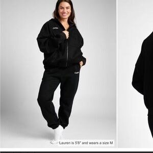 Comfrt SET COMFY  CLOUD Midnight  ZIPPERED HOODIE AND SWEATPANTS